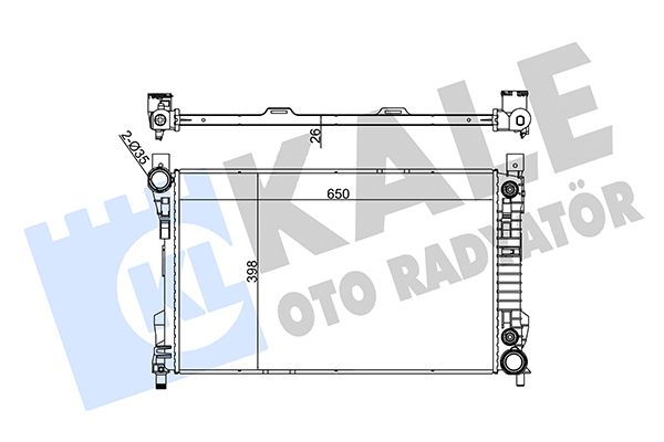 360600 KALE OTO RADYATÖR Радиатор, охлаждение двигателя