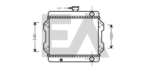 31R69003 EACLIMA Радиатор, охлаждение двигателя