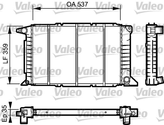 732497 VALEO Радиатор, охлаждение двигателя