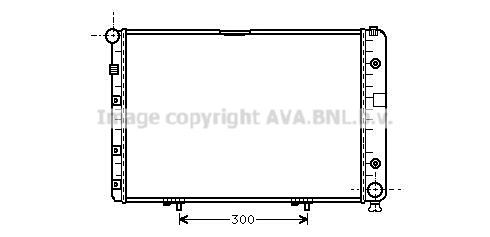 MS2077 AVA QUALITY COOLING Радиатор, охлаждение двигателя