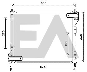 31R18135 EACLIMA Радиатор, охлаждение двигателя