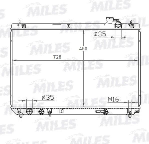 ACRB420 MILES Радиатор, охлаждение двигателя