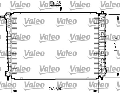 735512 VALEO Радиатор, охлаждение двигателя