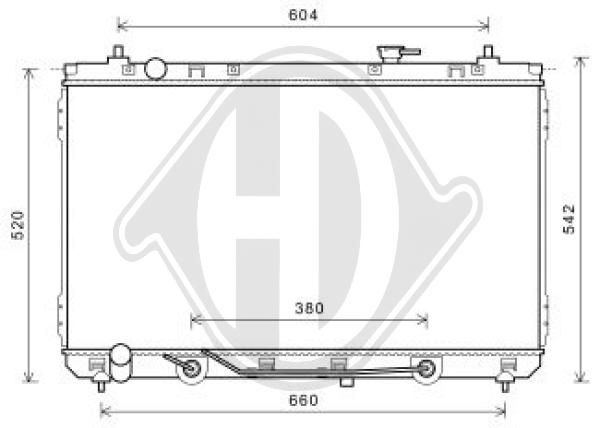 DCM3816 DIEDERICHS Радиатор, охлаждение двигателя