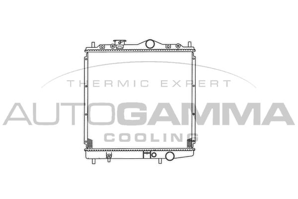 101435 AUTOGAMMA Радиатор, охлаждение двигателя