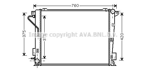 HY2171 AVA QUALITY COOLING Радиатор, охлаждение двигателя