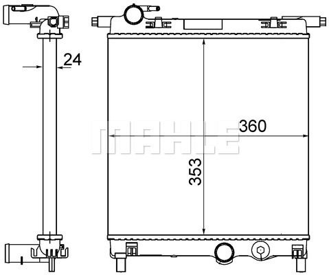 WG2184039 WILMINK GROUP Радиатор, охлаждение двигателя