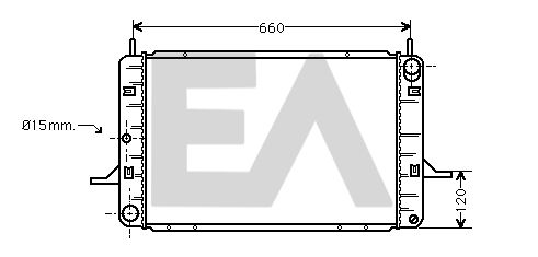 31R22037 EACLIMA Радиатор, охлаждение двигателя