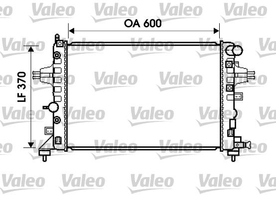 734381 VALEO Радиатор, охлаждение двигателя