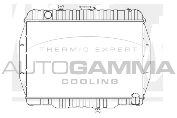 102902 AUTOGAMMA Радиатор, охлаждение двигателя