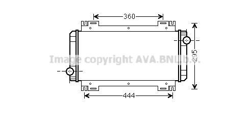 FD2044 AVA QUALITY COOLING Радиатор, охлаждение двигателя