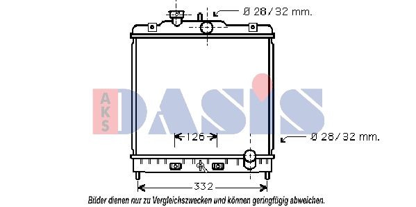 103002N AKS DASIS Радиатор, охлаждение двигателя