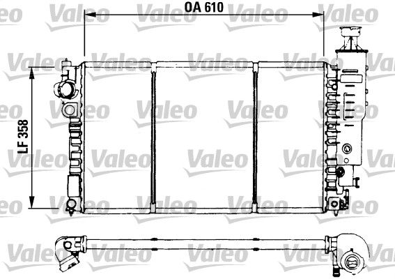 730573 VALEO Радиатор, охлаждение двигателя