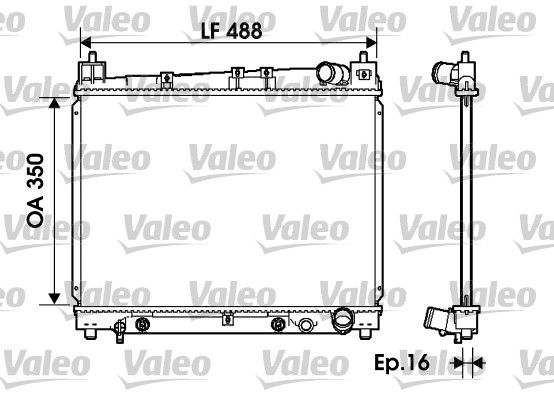 734841 VALEO Радиатор, охлаждение двигателя