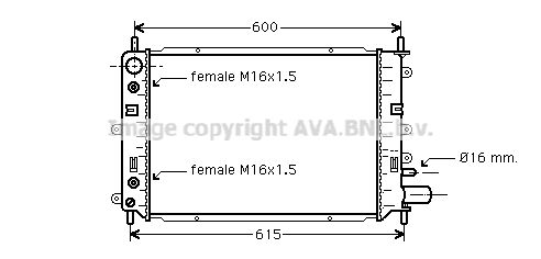 FD2153 PRASCO Радиатор, охлаждение двигателя