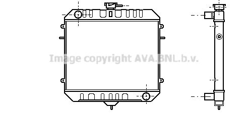 OL2075 AVA QUALITY COOLING Радиатор, охлаждение двигателя