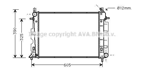 SB2026 AVA QUALITY COOLING Радиатор, охлаждение двигателя