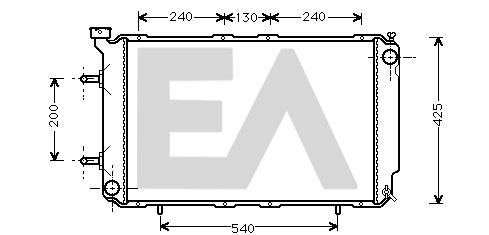 31R68016 EACLIMA Радиатор, охлаждение двигателя