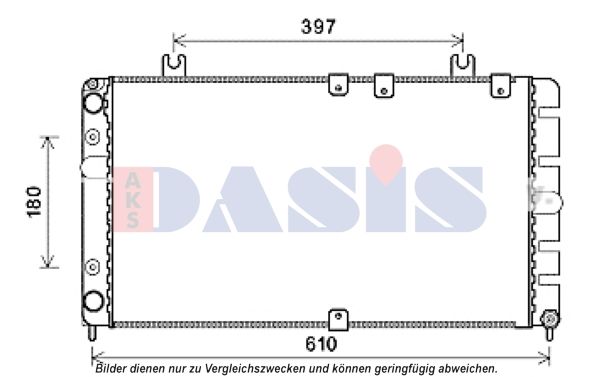 490015N AKS DASIS Радиатор, охлаждение двигателя