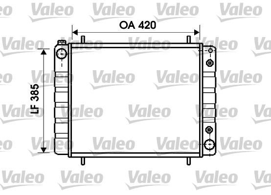 731406 VALEO Радиатор, охлаждение двигателя