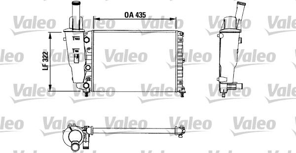 730976 VALEO Радиатор, охлаждение двигателя