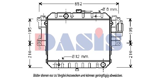 360320N AKS DASIS Радиатор, охлаждение двигателя