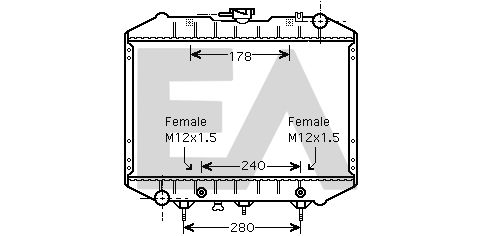 31R05049 EACLIMA Радиатор, охлаждение двигателя