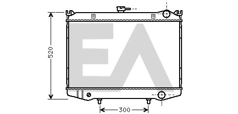 31R18025 EACLIMA Радиатор, охлаждение двигателя