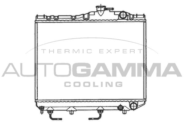 101035 AUTOGAMMA Радиатор, охлаждение двигателя