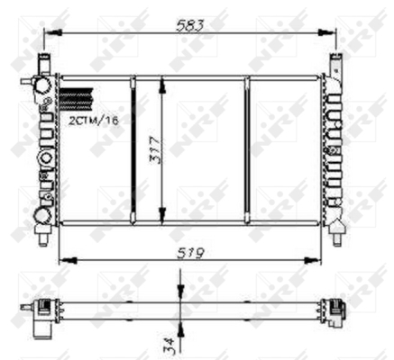 WG1723507 WILMINK GROUP Радиатор, охлаждение двигателя