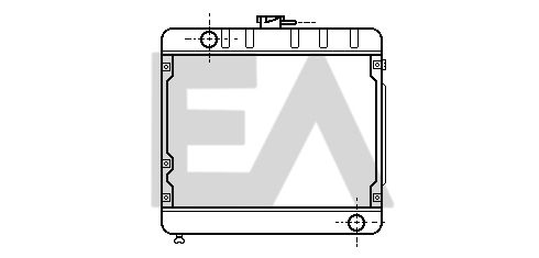 31R50013 EACLIMA Радиатор, охлаждение двигателя