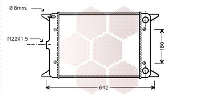 58002023 VAN WEZEL Радиатор, охлаждение двигателя