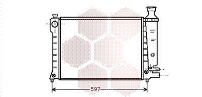 09002036 VAN WEZEL Радиатор, охлаждение двигателя