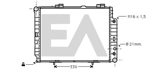 31R50151 EACLIMA Радиатор, охлаждение двигателя