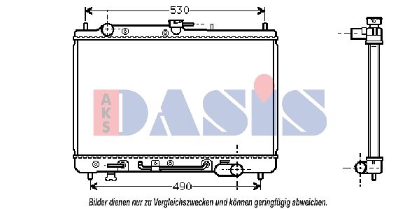 110690N AKS DASIS Радиатор, охлаждение двигателя