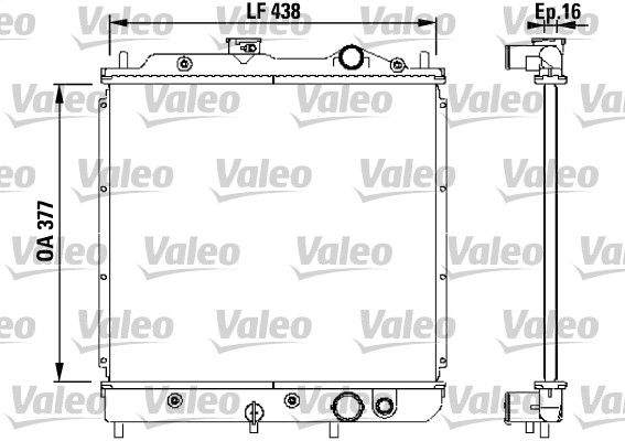 731646 VALEO Радиатор, охлаждение двигателя