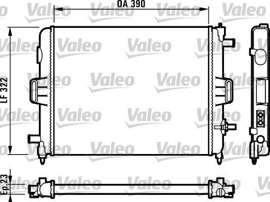 731495 VALEO Радиатор, охлаждение двигателя