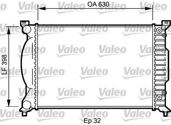 735023 VALEO Радиатор, охлаждение двигателя