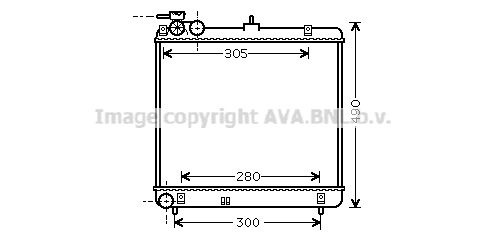 HY2192 AVA QUALITY COOLING Радиатор, охлаждение двигателя