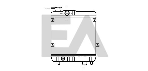 31R67009 EACLIMA Радиатор, охлаждение двигателя