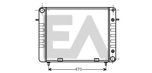 31R54065 EACLIMA Радиатор, охлаждение двигателя