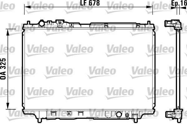 734120 VALEO Радиатор, охлаждение двигателя