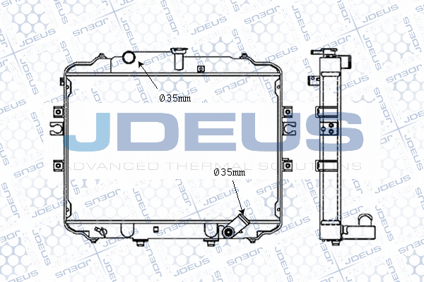 M0540420 JDEUS Радиатор, охлаждение двигателя