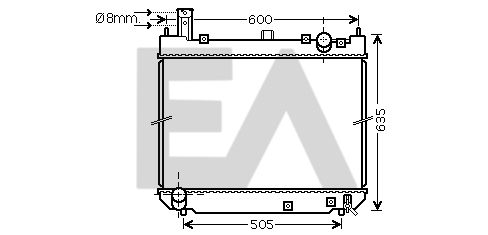 31R71239 EACLIMA Радиатор, охлаждение двигателя