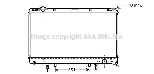 TO2314 AVA QUALITY COOLING Радиатор, охлаждение двигателя