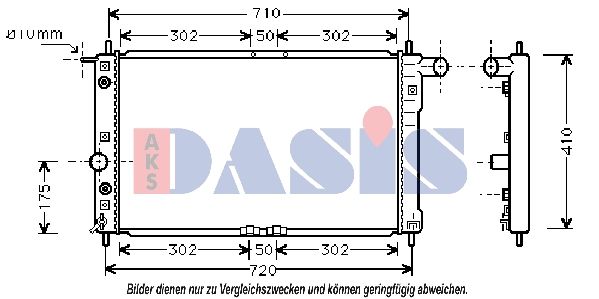 510011N AKS DASIS Радиатор, охлаждение двигателя