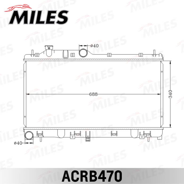 ACRB470 MILES Радиатор, охлаждение двигателя