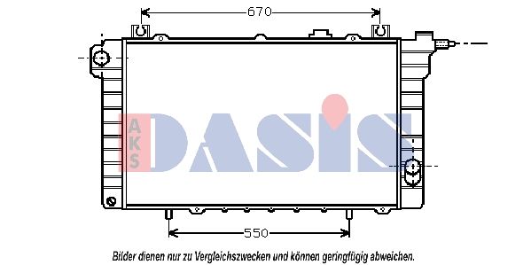 070480N AKS DASIS Радиатор, охлаждение двигателя