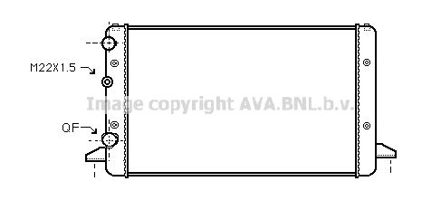 VNA2121 AVA QUALITY COOLING Радиатор, охлаждение двигателя