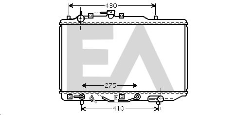 31R52076 EACLIMA Радиатор, охлаждение двигателя